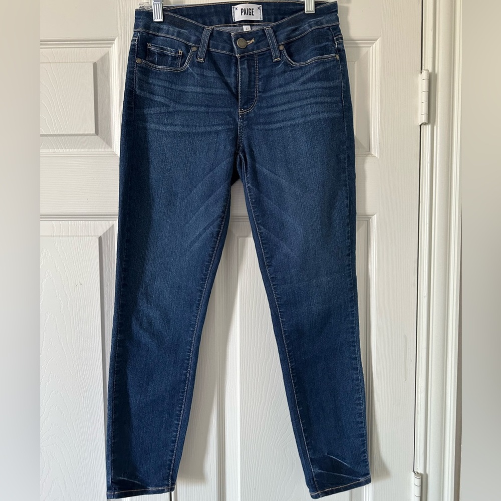PAIGE Verdugo Crop Jeans Size 27 Womens Medium Wash